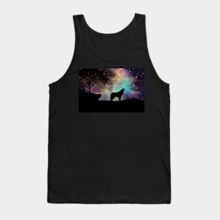 Galaxy wolf Tank Top